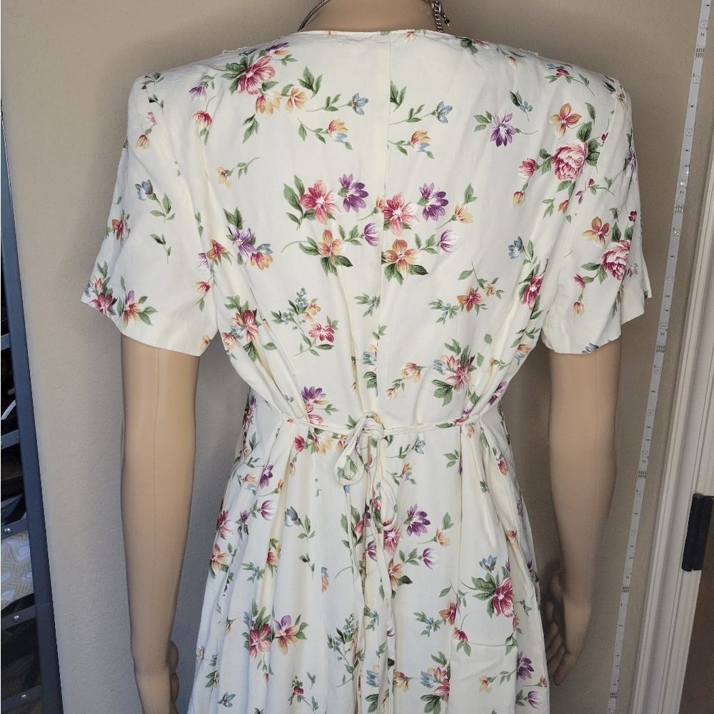 Vintage MEG LAUREN floral dress - Picture 4 of 14